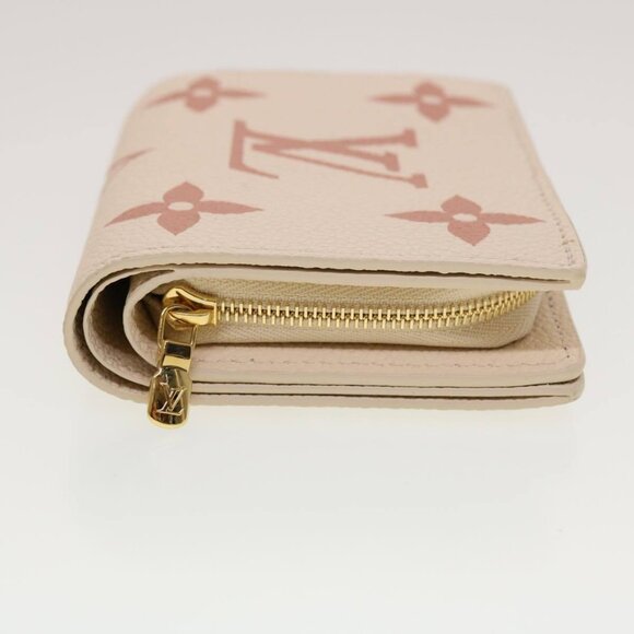 LOUIS VUITTON Monogram Empreinte Portefeuille Clare Wallet White M81927 42904S - Picture 3 of 16